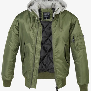 Hooded Ma1 Bomber Jacket Heavy - Brandit